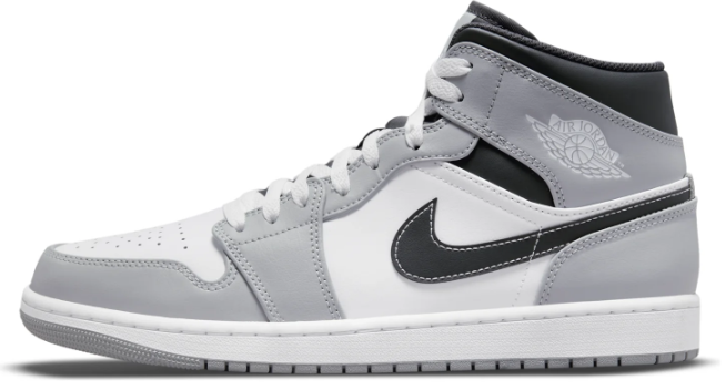 Air Jordan 1 Mid 'Light Smoke Grey' – Mid-Top Sneaker (554724-078)