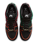 Nike SB Dunk Low Pro QS "Black White Challenge Red"