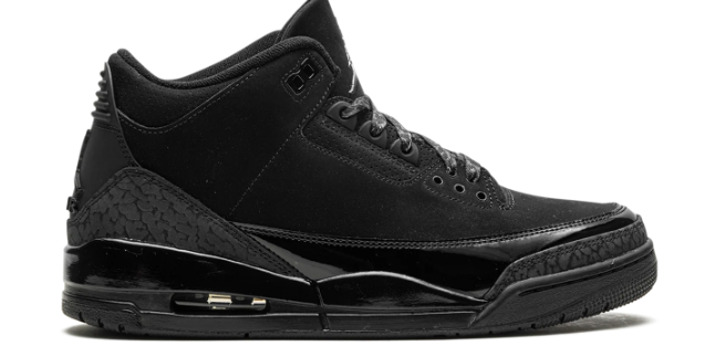 Air Jordan 3 Retro ‘Black Cat’ 2025 – All-Black Mid-Top Sneaker (CT8532-001)