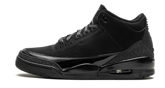 Air Jordan 3 Retro ‘Black Cat’ 2025 – All-Black Mid-Top Sneaker (CT8532-001)