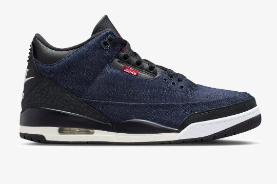 Jordan x Levi’s AJ 3 Retro – Indigo / Gym Red