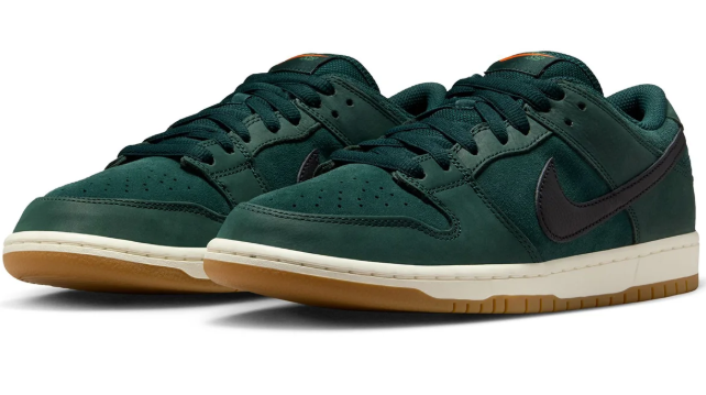 Nike SB Dunk Low Orange Label "Deep Fir" FJ1674-300