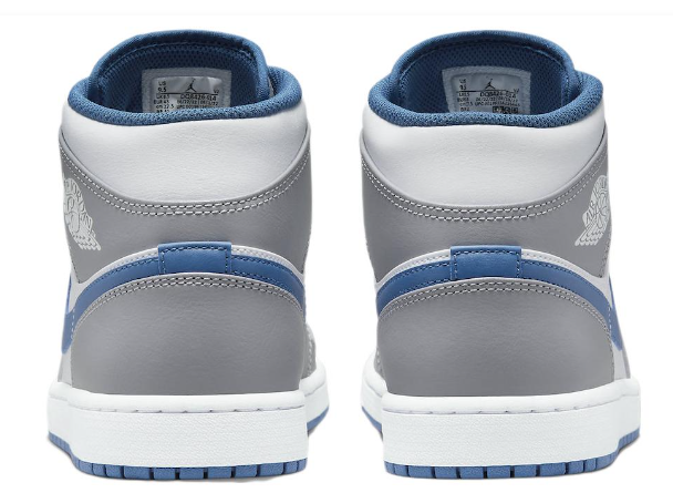Air Jordan 1 Mid 'Cement Grey True Blue' – Heritage Mid-Top Sneaker (DQ8426-014)