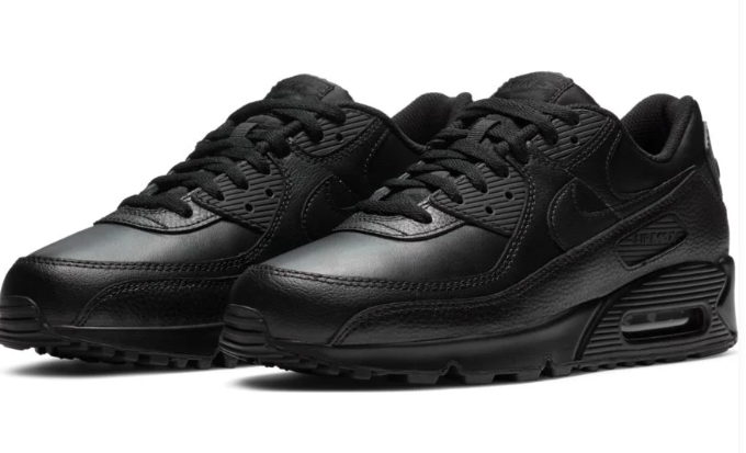 Nike Air Max 90 LTR Leather Triple Black