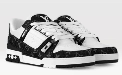 Louis Vuitton LV Trainer 'Black White Monogram' Sneakers
