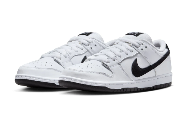 Nike SB Dunk Low Pro "White Black White"