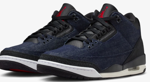 Jordan x Levi’s AJ 3 Retro – Indigo / Gym Red