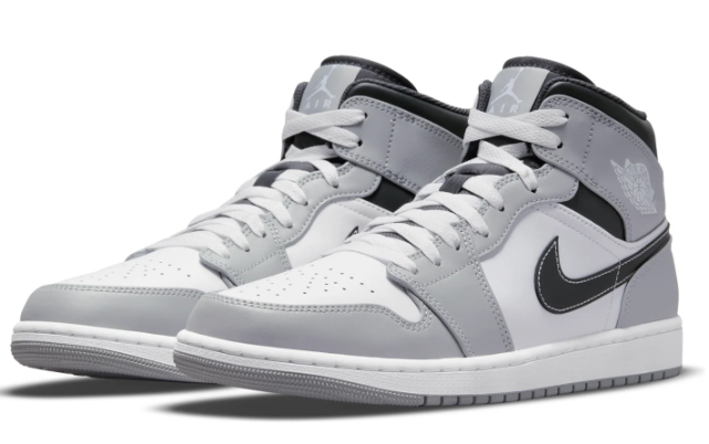 Air Jordan 1 Mid 'Light Smoke Grey' – Mid-Top Sneaker (554724-078)