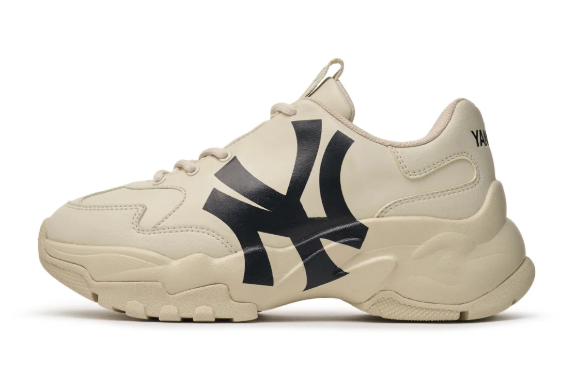 MLB Big Ball Chunky A NY Yankees Sneakers, Beige (Copy)
